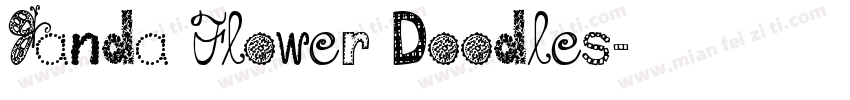 Janda Flower Doodles字体转换